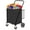 Antique Black 5, variant on Hand Trucks Bigger Super Jumbo Shopping Cart,Grocery Cart on Wheels, Foldable Utility Shopping Carts with Double Basket and 360° Rolling Swivel Wheels for Groceries Laundry,Grey,Platform Dollies