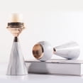 thumbnail image 3 of Hadanceo Marble Texture Candle Holder Elegant Decorative Heat-resistant Sturdy Table Centerpiece Candle Stand for Home, 3 of 8