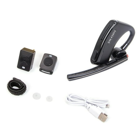 Wireless Bluetooth Earphone for Two Way Radios Hands-Free, Type-C USB Charger for Motorola Radios