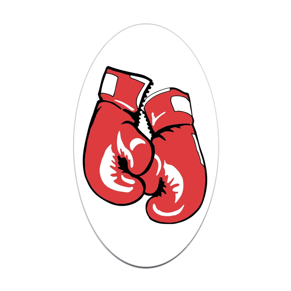 CafePress Boxing Gloves Oval Sticker Sticker (Oval)