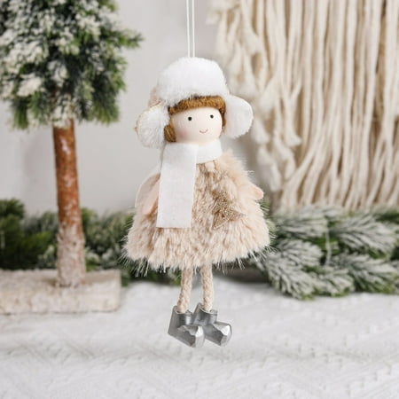 

YruYptpaln Christmas Hat Hanging Christmas Decoration Doll Pendant Lei Feng Hat Girl Pendant Christmas Tree Supplies