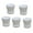 White, variant on Neinkie 5Pcs Plastic Plant Flower Seedlings Nursery Pot/Pots Planter Colorful Flower Plant Container Seed Starting Pots with Pallet and Drainage Holes