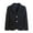 Black D, variant on Girls Boys Blazer Jacket Solid Color Lapel Suit Open Front Long Sleeve Blazers for Kids 2-15 Years