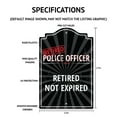 thumbnail image 2 of SignMission P-1117-RET-Makeup-Artist 11 x 17 in. Plastic Sign - Retired Makeup Artist, 2 of 3