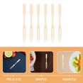 thumbnail image 3 of WHAMVOX Bamboo Appetizer Forks for Parties and Weddings Stylish Mini Forks for Cheese Board Fondue Fruit Dessert 200PCS, 3 of 8