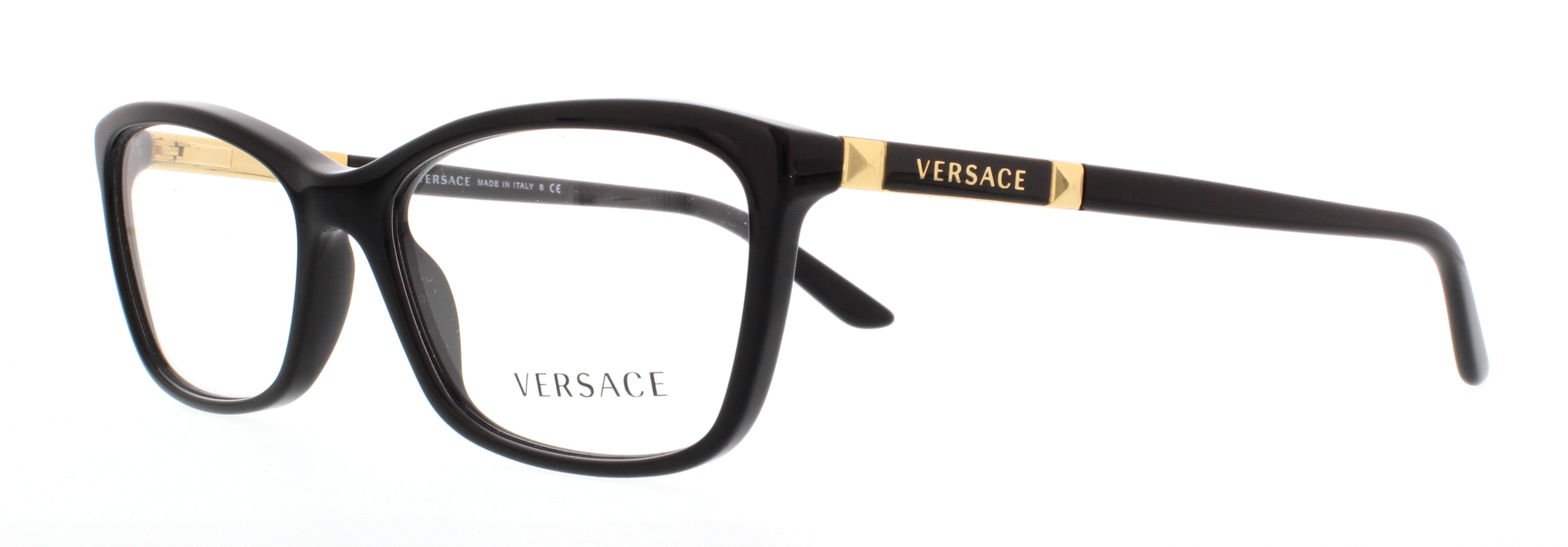 VERSACE Eyeglasses VE 3186 GB1 Black 54MM - Walmart.com