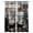 Brown Blue, variant on Teal Brown Deer Silhouettes Blackout Curtains for Bedroom, Trees Wooden Retro Art Farmhouse Thermal Insulated Kitchen Drapes with Grommets, Light Blocking Window Treatment, 2 Panels 52" x 72"