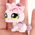 thumbnail image 2 of Mini Pet Shop Crouching Cat #1628 with Bowknot Accessory,Cute Little Animal Figurine Toys, 2 of 7