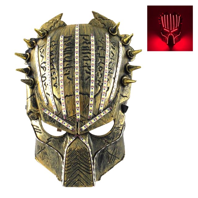 Cara De Halloween Led Horror Scary Evil Full Head Face Cover Para Accesorios De Cosplay Moyic HA040860-04