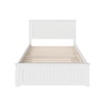 thumbnail image 4 of Nantucket Full Platform Bed with Matching Footboard and Full Trundle in White, 4 of 14