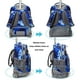 thumbnail image 5 of Mochila con ruedas Tilami Galaxy Blue de 19 pulgadas con bolsa de almuerzo, 5 of 9