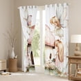 thumbnail image 3 of Feelyou Kawaii Princess Elf Curtains Pack of 2 (42x84 Each) for Teens, Dreamy Fairy Tale Curtains Blackout, Cartoon Mushroom House Bedroom Curtains, Window Curtains Bedroom Decor, 3 of 6