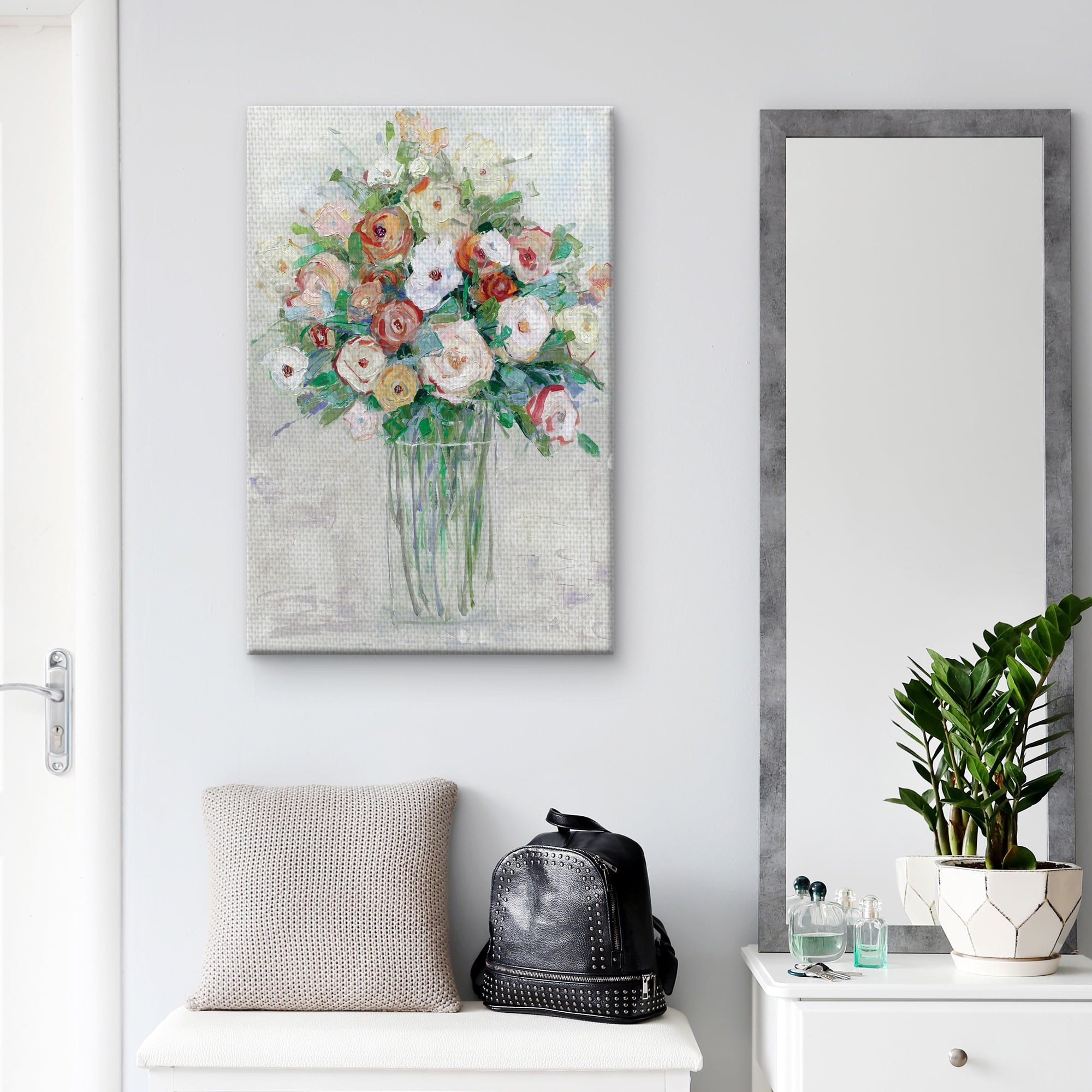 Masterpiece Art Gallery Mid-Summer Medley Flowers By Sally Swatland Canvas Art Print 24" x 36"