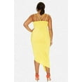 thumbnail image 4 of Women's Plus Size Naya Strappy Asymmetrical Knot Detail Midi Dress, 4 of 4