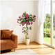 thumbnail image 2 of 4 ft artificial bougainvillea tree con faux rosa silk flowers in blanca planter - a grande decorative fake plant para home, oficina, house y garden, 2 of 7