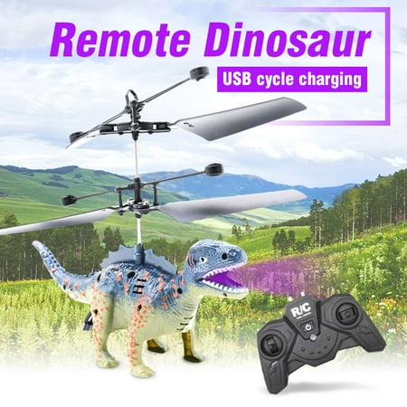 Remote Controlled Flying Dinosaur RC Toy Drone Helicopter Sensor Aircraft Gift for Kid