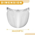 thumbnail image 4 of Unique Bargains 1pc Helmet Wind Shield - Motorcycle  Helmet Visor Replacement Anti-UV - Resin Clear, 4 of 6
