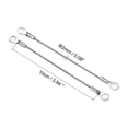thumbnail image 2 of Uxcell 2mmx10cm Stainless Steel Lanyard Cable Eyelets Ended Wire Rope 10 Pack, 2 of 5