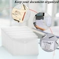 thumbnail image 6 of Toplive File Folders,12 Packs Plastic Envelopes Clear A5 Letter Size Waterproof Poly Envelopes Folders with Snap Closure for Office School Supplie, 6 of 7