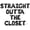 Black, variant on Letter Balloons - STRAIGHT OUTTA THE CLOSET 16" Inch Alphabet Letters Foil Mylar Balloon Pride Day Party Banner (White)