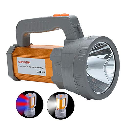 Super Bright Rechargeable LED Handheld Spotlight Flashlight High Lumens