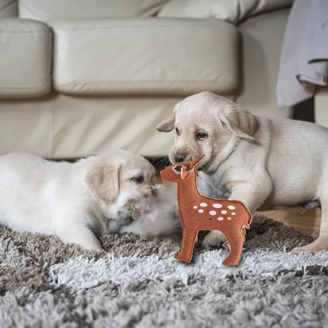 WIFKLSIIPG Pet Plush Sound Toy Dog Interactive Companion Animal Plush Canvas Interactive Dog Toy