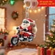thumbnail image 4 of Sled Santa Claus Acrylic Car Backpack Keychain Pendant Holiday Decorations, Acrylic Sled Santa Keychain, 2D Holiday Decor, Christmas Office Bedroom Decor, Portable Foldable Keychain, Acrylic, 4 of 9