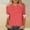 A255 Watermelon Red, variant on Xdegoge Womens Christmas Shirt Plus Size Crew Neck Bowknot 3/4 Length Sleeve Tops Xmas Tree Graphic Tees Family Merry Shirts Tunic Trendy Blouses Camisa De Navidad Para Mujer