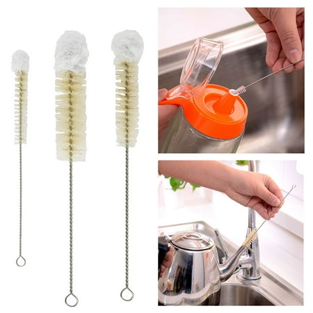 3pcs Hookah Cleaning Brush Soft Cotton Tip Test Tube Lab Glassware Kettle