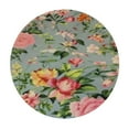 thumbnail image 2 of RUIYC  Vintage Floral Tablecloth Round,Rose Flower Table Cloth Autumn Holiday Polyester Table Cover Decorative for Indoor Outdoor Kitchen Dining Party, 2 of 7