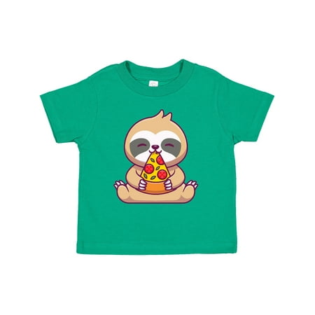 Inktastic Sloth Pizza Boys or Girls Toddler T-Shirt
