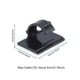 thumbnail image 2 of 100pcs Management Organizer Cable Clips Black Practical Self Adhesive Fastener, 2 of 10