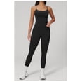 thumbnail image 2 of PISONIC Workout Sets for Women, 2 Piece Seamless Spaghetti Straps Crop Top Matching High Waist Leggings Gym Yoga Outfits, 2 of 7