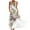 White, variant on IROINNID Women's A-Line Dress Printing Fashion Casual Spring And Summer Sleeveless Slim Binding Dress V-Neck Comfort Waist Dress