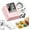 Cerise, variant on Sticker Printer, PM290C Portable Mini Printer, Inkless Bluetooth Sticker Maker with 3 Rolls Paper, Impresora Portátil for Notes, Journal, DIY, Gift, Print Pod for School/Office/Christmas, Pink