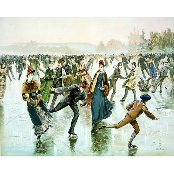 Central Park-Winter - CANVAS OR FINE PRINT WALL ART