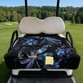 thumbnail image 2 of Yuyamidu Blue Dragonfly Golf Cart Seat Covers Flowers Golf Cart Seat Towel Blanket with 4 Front Pockets, Fit Club Car and More 2 Person Seats Golf Cart, 2 of 8
