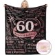 thumbnail image 1 of LHSHID 60 Birthday Gifts for Women with Gifts Box Happy 60th Birthday Gift Ideas for Her Birthday Gifts for Women Turning 60 60th Birthday Decorations Throw Blanket 60"x80", 1 of 7