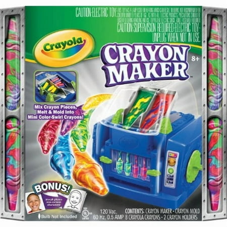 Crayola Crayon Maker with Safety Latch Lid and Mini Crayon Mold