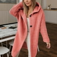 thumbnail image 4 of Cardigan Sweaters for Women 2025 Fall Winter Long Sleeve Button Knit Hoodie Sweater Oversized Long Cardigans Outerwear, 4 of 6