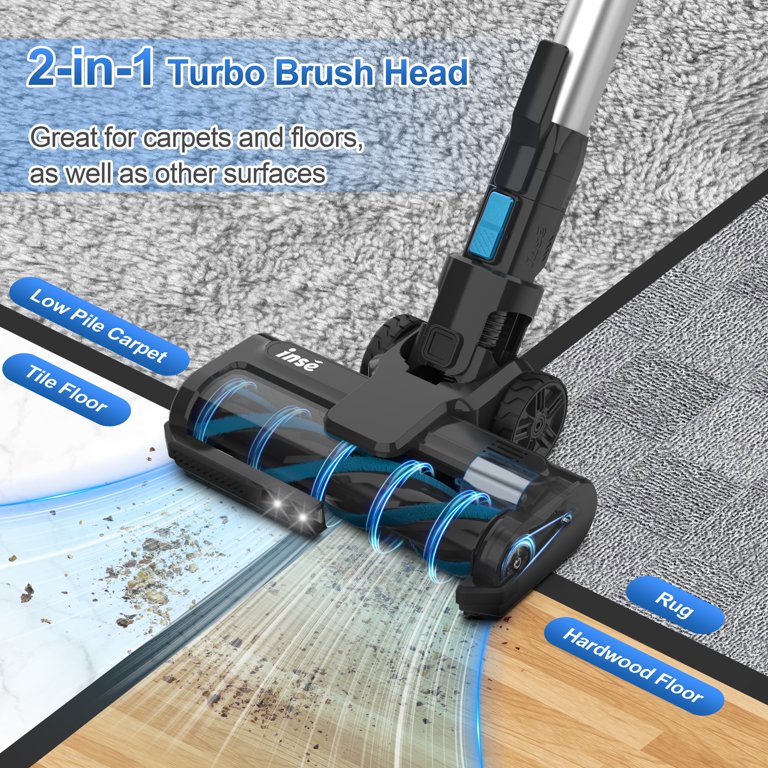 Cordless Stick Vacuum Cleaner - 30Kpa Powerful Suction For Pet Hair & Hard Floors, 35 Min Runtime