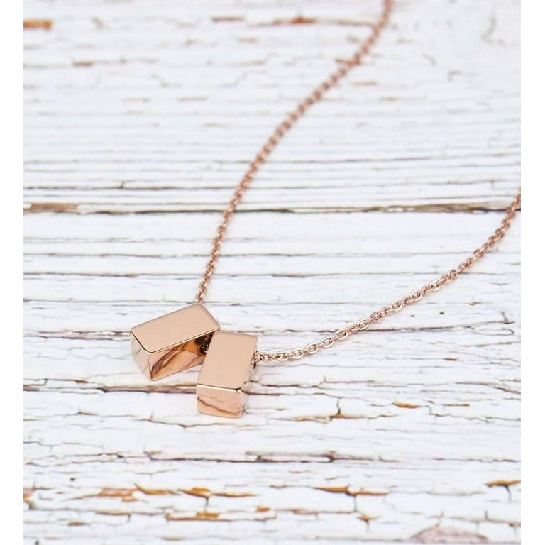 Mother of the Groom Silver Cube Necklace, Wedding Day Gift for