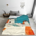 thumbnail image 5 of Pofeuu Colorful Greek Windmills Print Ultra-Soft Micro Fleece Blanket,for Bed Or Sofa,All Season Throw Blankets Flannel Blanket-50"x40", 5 of 7