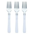 thumbnail image 7 of Efavormart 25 Pieces - 7" White Handled Plastic Fork for Wedding Party Banquet Events Candy Buffets - Antique Collection, 7 of 7