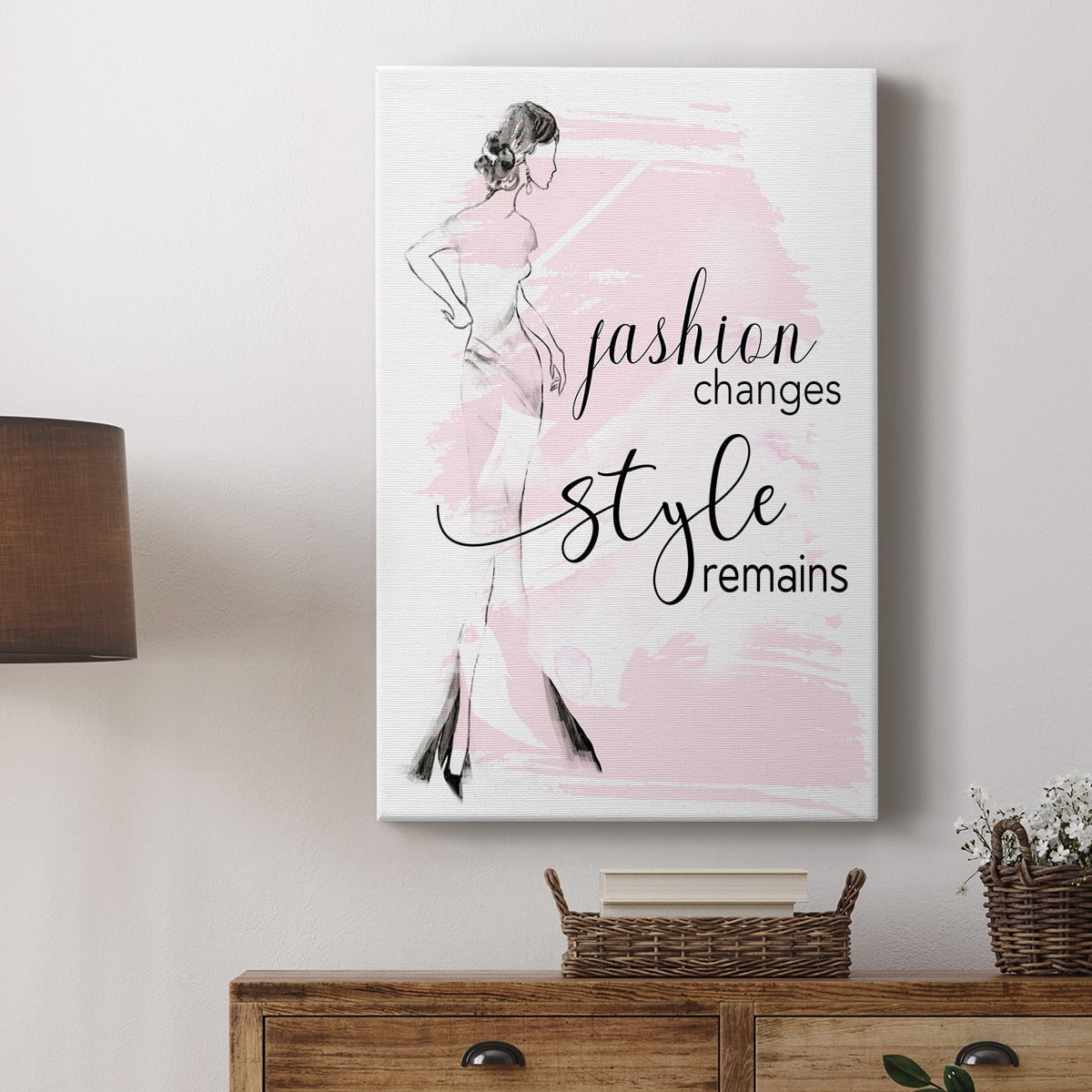 Fashion Changes Style Remains Premium Gallery Wrapped Canvas - Ready to Hang