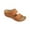 Brown, variant on Women Retro Flower Cutout Sandals 2 Straps Beach Slippers Summer Open Toe Going Out Comfort Slip On Walking Slides