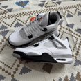 thumbnail image 1 of Jordan Jordan 4 Retro Golf White Cement Sneakers, 1 of 5