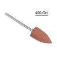 thumbnail image 4 of 5 Packs Rubber Polishing Bit Silicone Buffing Wheels 400 Grit 10mm Dia Mounted Grinding Head, Tapered Shape, 4 of 6