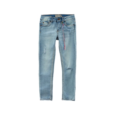 Lucky Brand girls Giselle Rip & Repair Zoe Skinny Jean, 10, Blue
