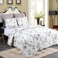 thumbnail image 2 of JML 3 Piece King Quilt Set 1 Quilt & 2 Shams, Soft Lightweight Coverlet Set, 92"x104", 2 of 6
